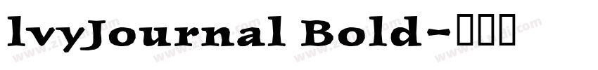 lvyJournal Bold字体转换